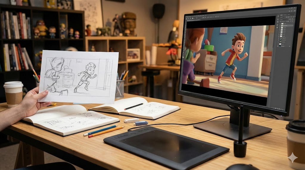 סטוריבורד ויזואלי שיחסוך לך אלפי שקלים באנימציה סטוריבורד ויזואלי